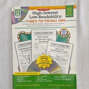 High-Interest Low-Readability Book Set with Audio CD Reading Level 1.9-3.2